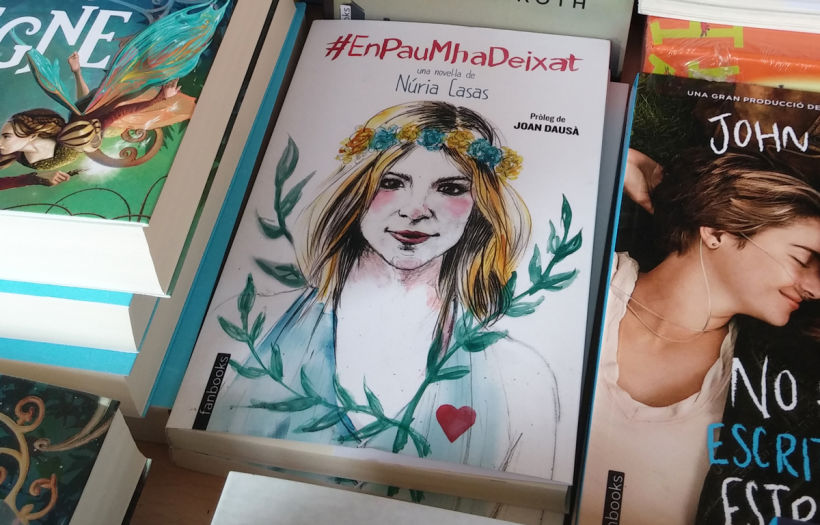 Ilustración de portada y letterings del libro "En Pau m'ha deixat" de Núria Casas 3