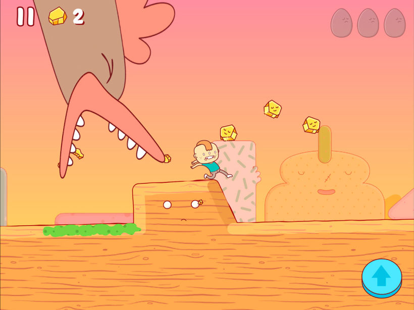 Egggggg, un juego para iOS y Android ilustrado por Brosmind 5