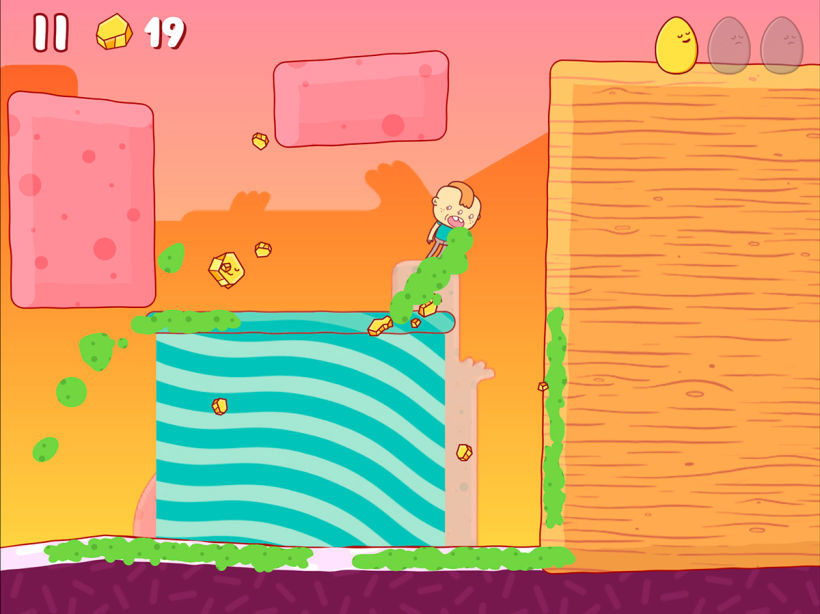 Egggggg, un juego para iOS y Android ilustrado por Brosmind 10