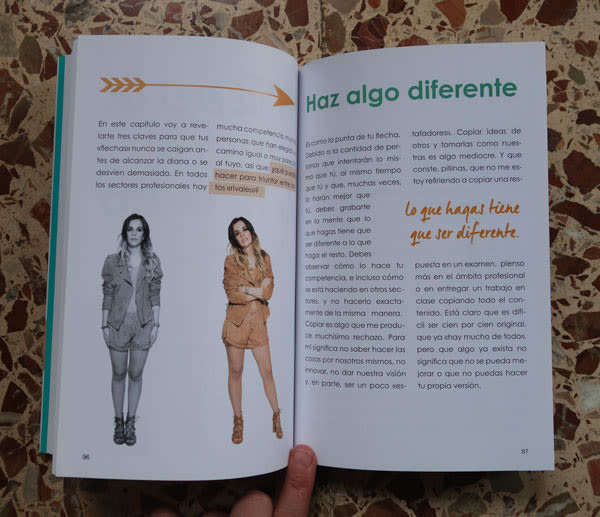 Diseño y maquetación del libro "Be yourself" de María Cadepe. 3