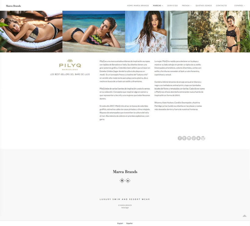 Web Desing for Luxury Swimwear Brands 4