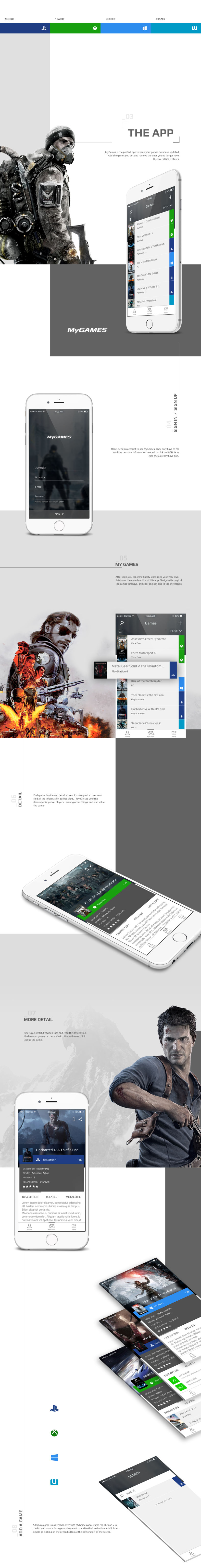 MyGAMES - Mobile App Design 1