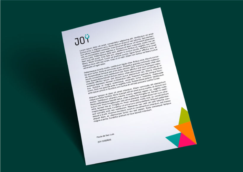 JOY (diseño de identidad corporativa para web) 6