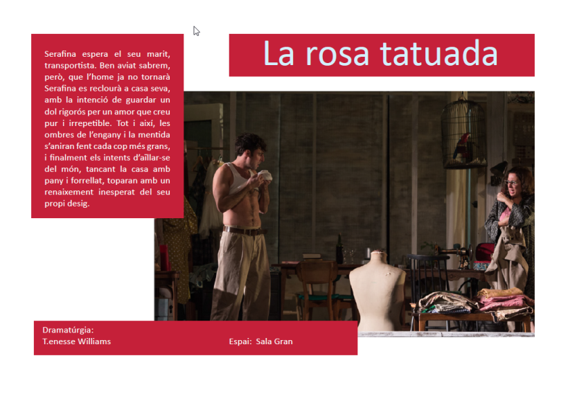 Maquetación/ Indesign/ Teatre LLiure libreto 6