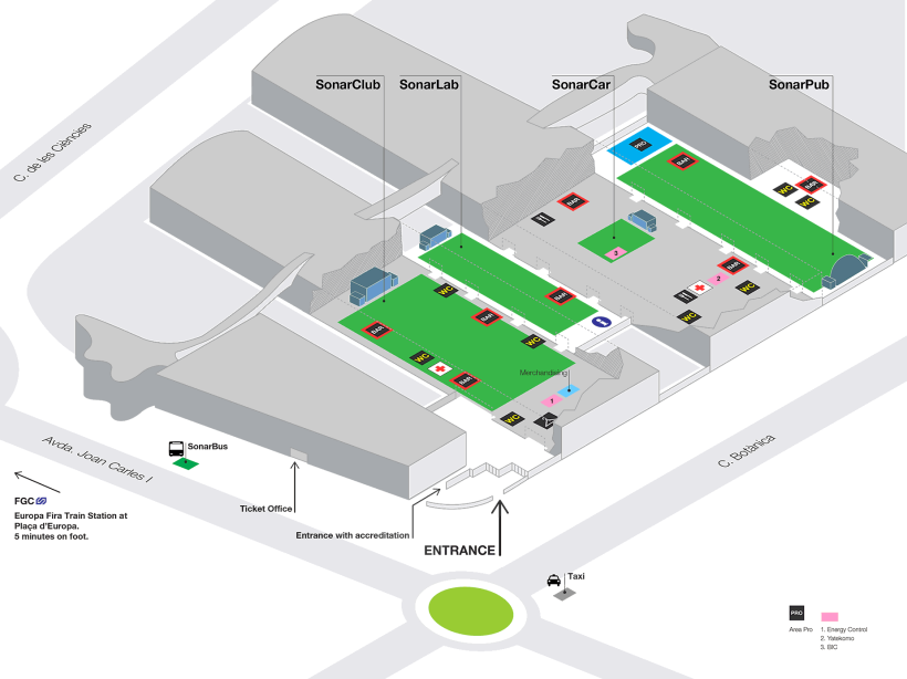 SONAR 2013 - Maps for stages & signage 0