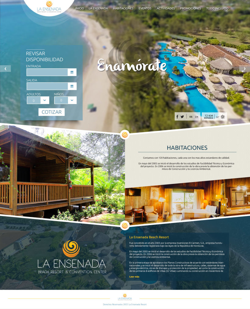 Pagina web - La Ensenada Resort 0