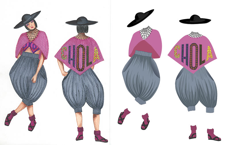 Vectorial disseny de moda/Tesis "La chola", per Elsa Oblitas 1