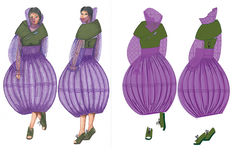 Vectorial disseny de moda/Tesis "La chola", per Elsa Oblitas 2