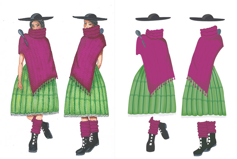 Vectorial disseny de moda/Tesis "La chola", per Elsa Oblitas 5