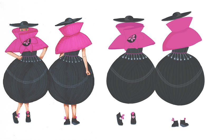 Vectorial disseny de moda/Tesis "La chola", per Elsa Oblitas 8