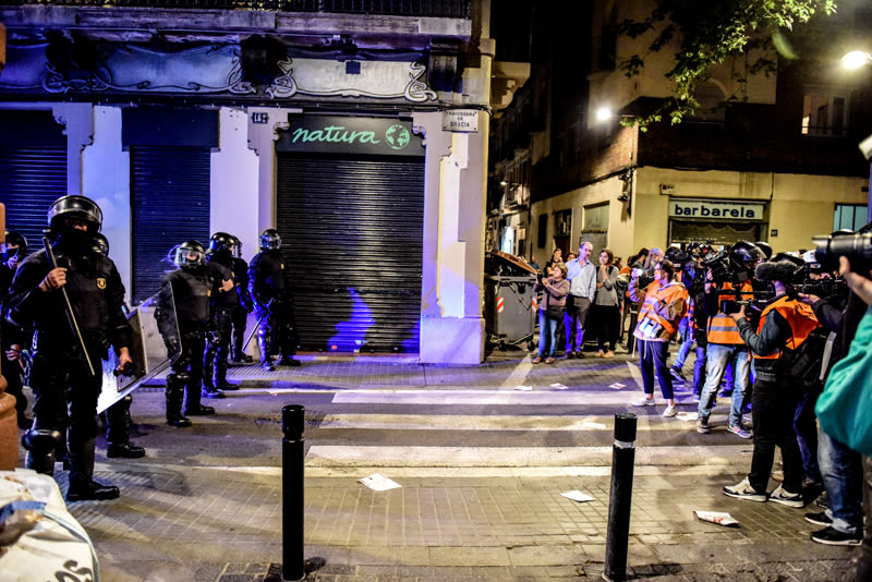 Disturbios en el barrio de Gràcia, Barcelona 2
