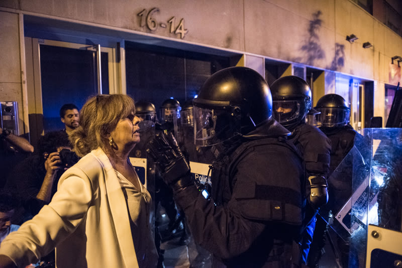 Disturbios en el barrio de Gràcia, Barcelona 13