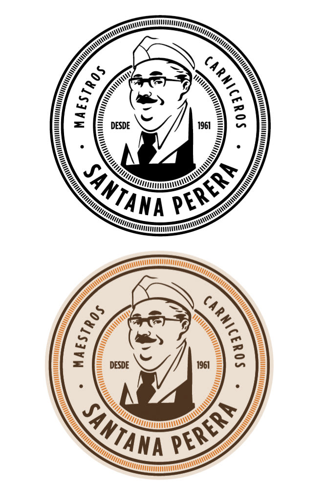 Ilustración, logo de Santana Perera 6