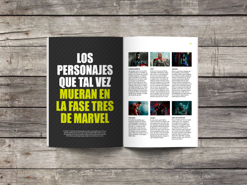 Diseño editorial - Marvel 2