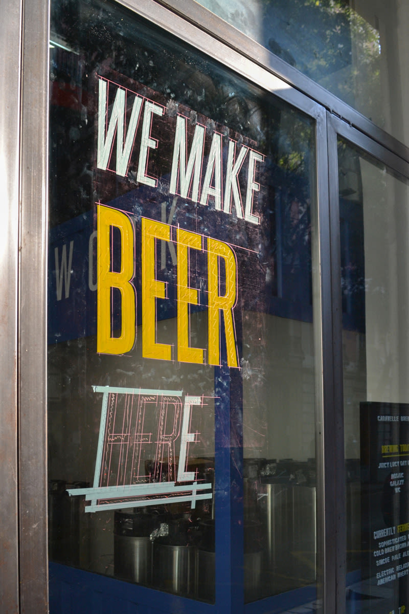Hand Lettering - Caravelle Brewery, Barcelona 3