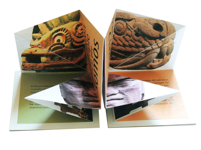 Propuesta de folleto para 50 aniversario del Museo Nacional de Antropología e Historia de México 0