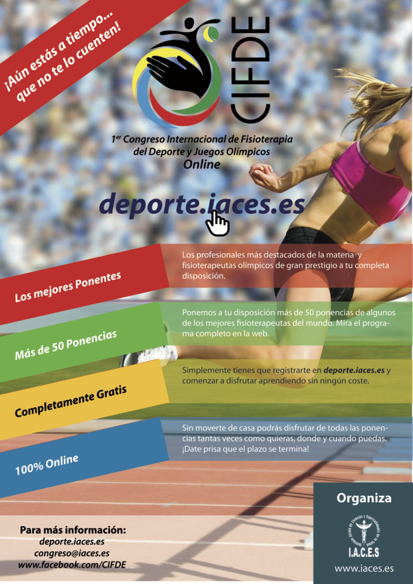 Folleto CIFDE-  I Congreso Internacional online de Fisioterapia Deportiva y Juegos Olímpicos 0