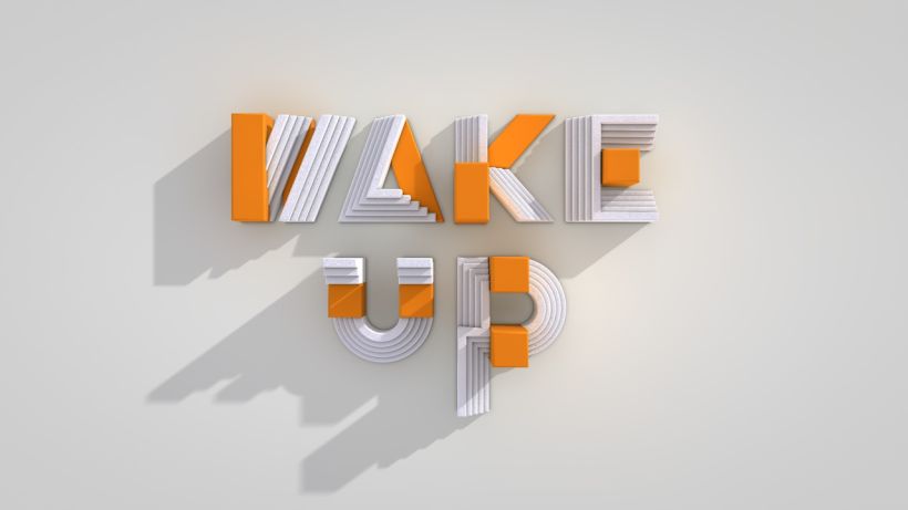 Wake Up | 3D animation based on Igarashi's Alphabets 5