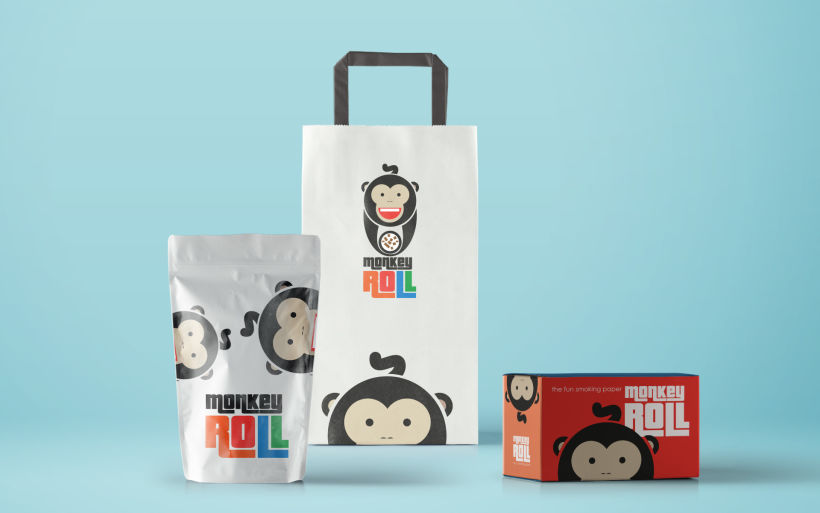 Logotipo + Packaging Monkey Roll 3