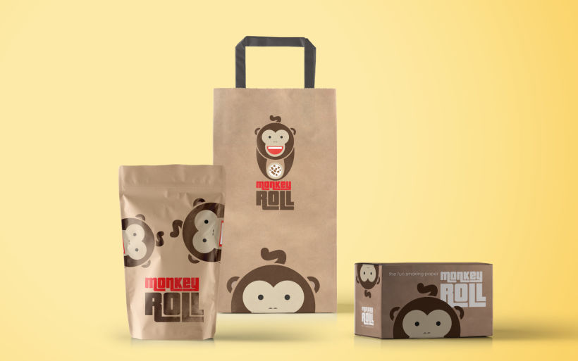 Logotipo + Packaging Monkey Roll 6