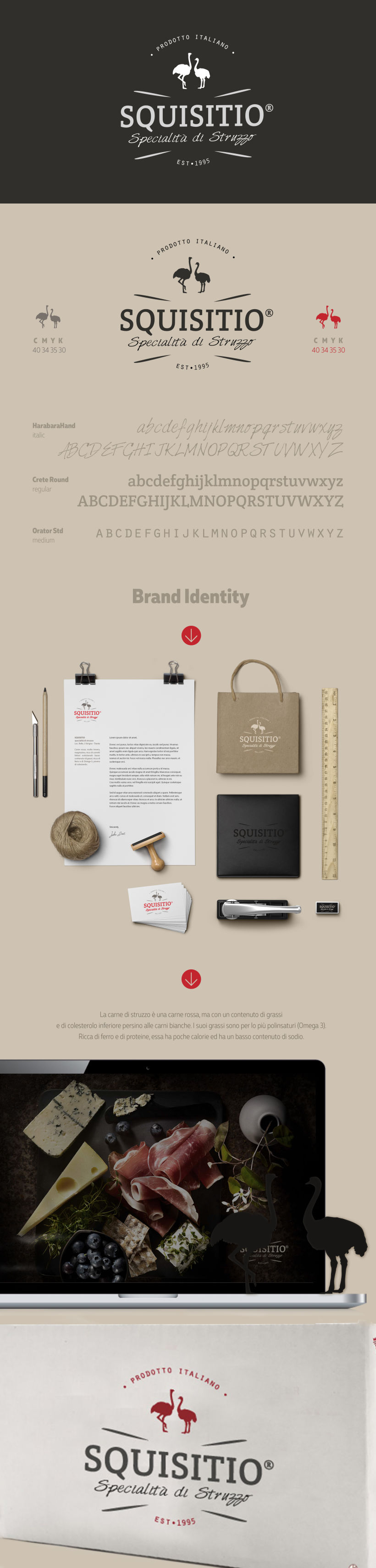 Brand Identity Squisitio - carne de avestruz -1