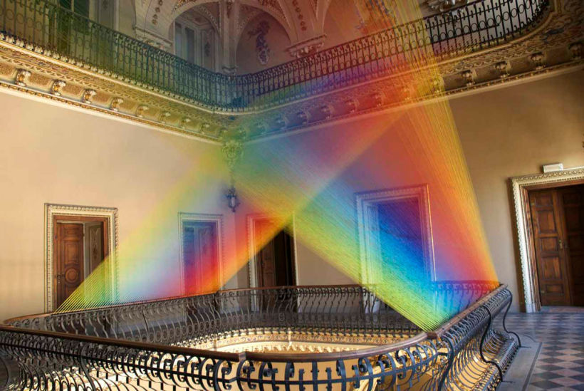 Gabriel Dawe crea arcoíris con hilo y sin agua 16