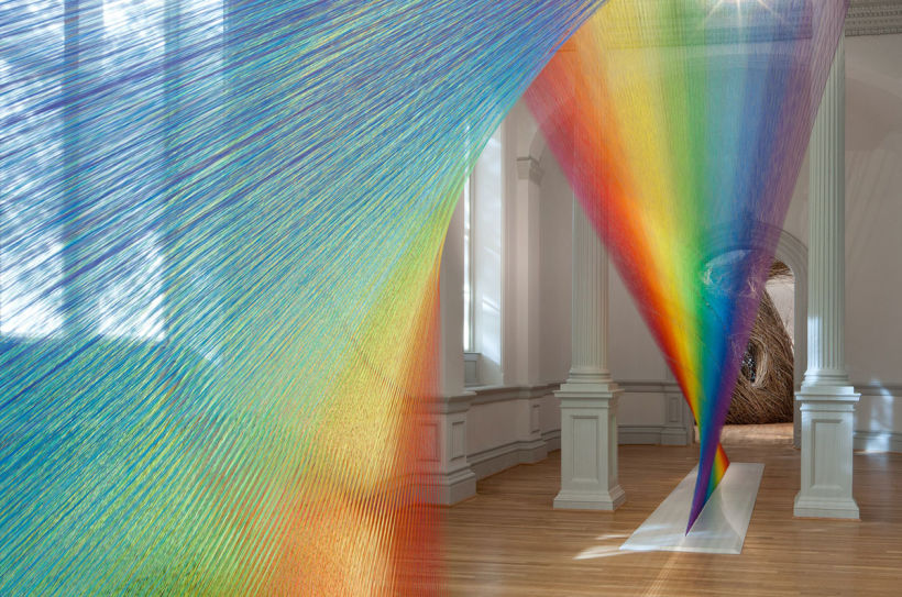 Gabriel Dawe crea arcoíris con hilo y sin agua 19