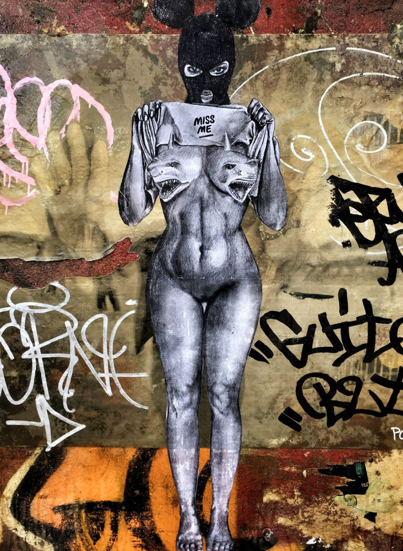 ¿Por qué Missme cambió su trabajo por el arte urbano? 19
