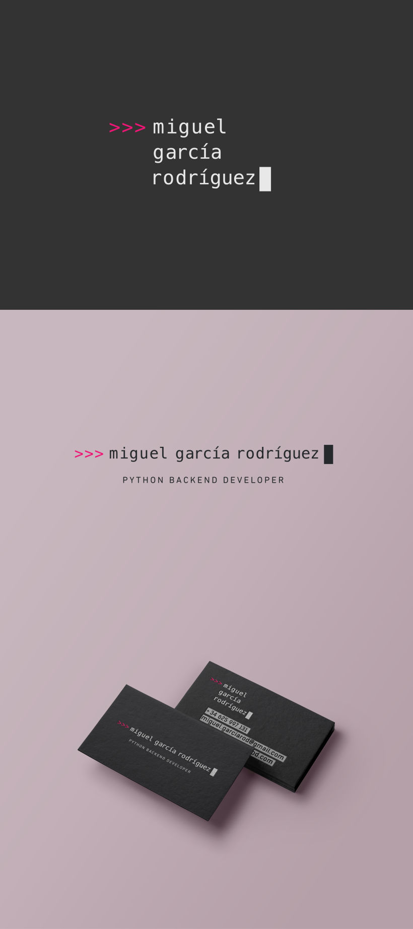 Miguel García - Logo & Business Card -1