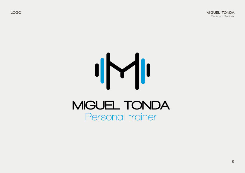 Manual de estilo para Miguel Tonda, personal trainer. 4