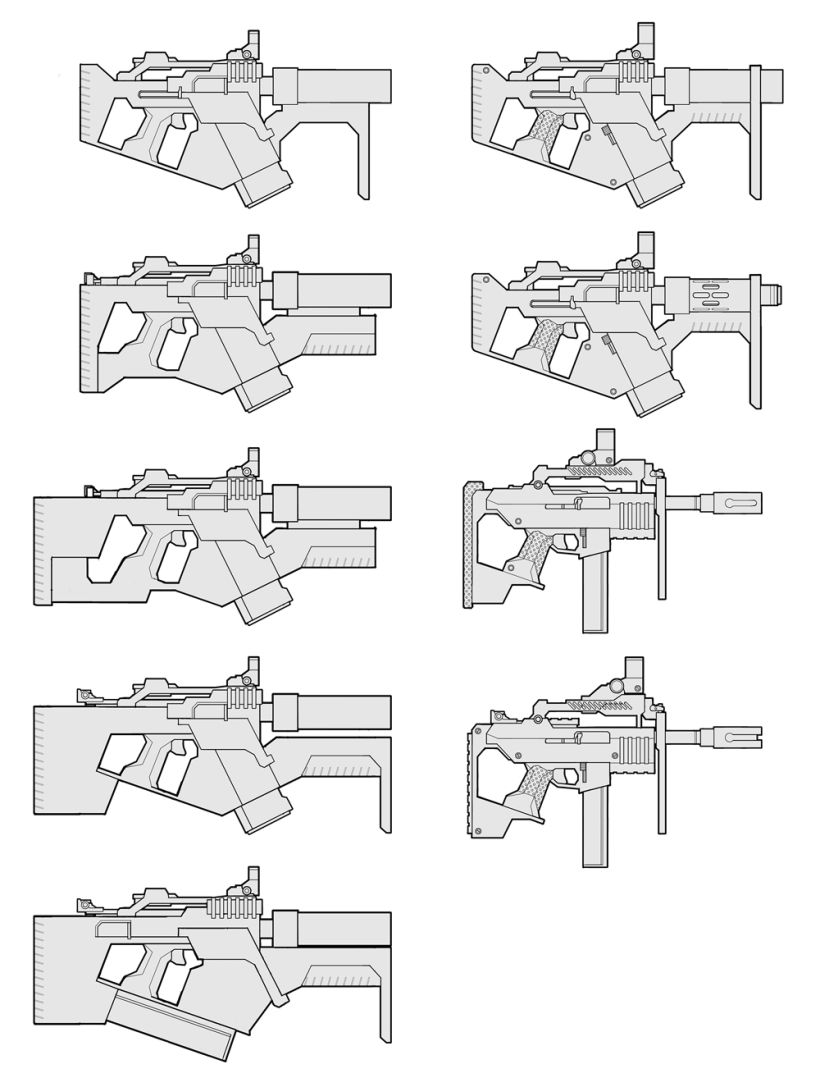 Weapons concept art 2