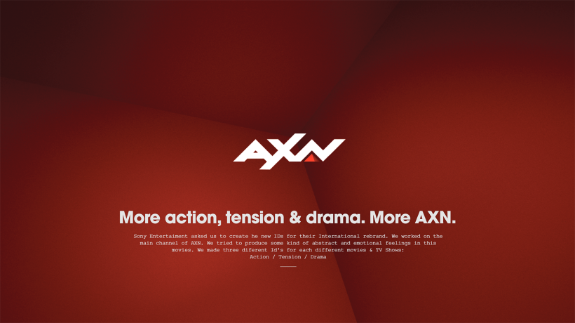 AXN International Rebrand ID's 0
