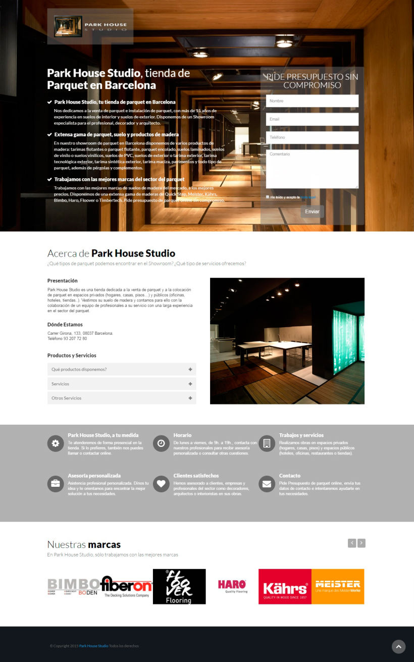 Campaña SEM y Landing Page - Park House Studio - 2015 0