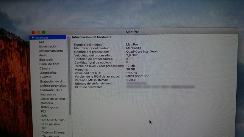* VENDIDO* Mac Pro 3,1 2x2.8 Ghz Quad-Core (8 cores) 5