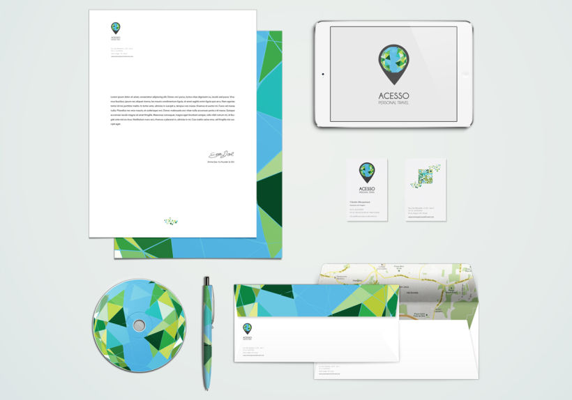 Branding/ Stationery ACESSO Personal Travel 1
