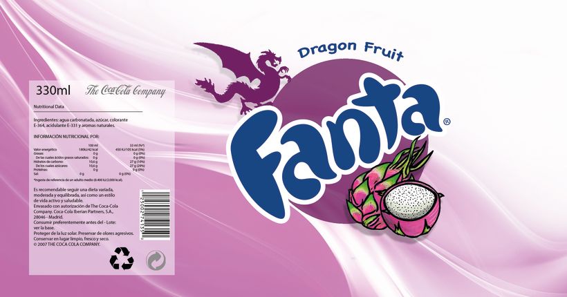 Fanta Fruta del Dragón  1