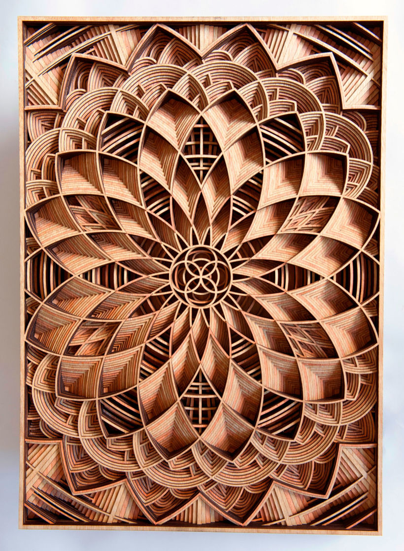 Los universos caleidoscópicos en madera de Gabriel Schama 24