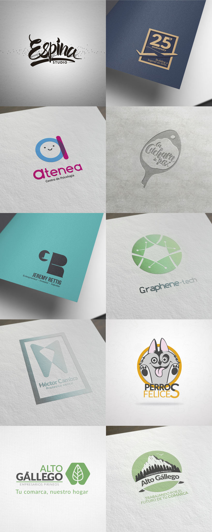 Colección de logotipos realizados en el 2016. -1
