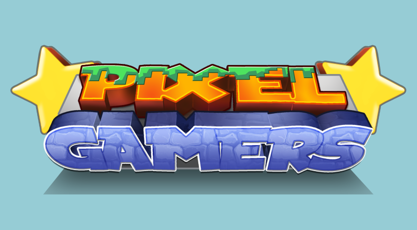 Pixel Gamers Videogame Logo 1