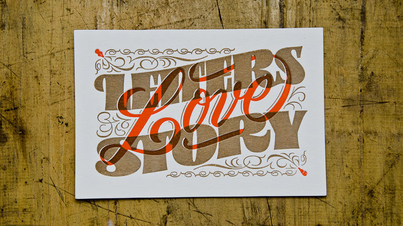 Letters Love Story – Letterpress Postcards 0