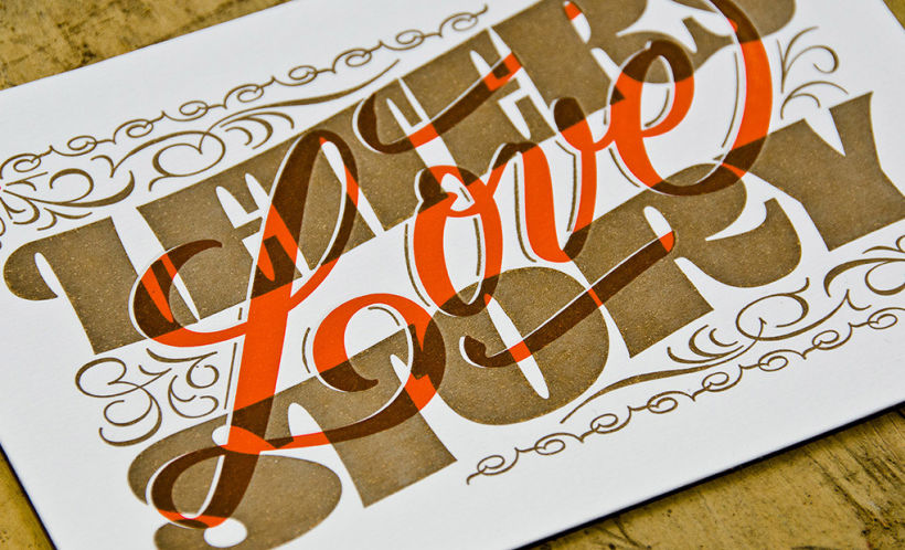 Letters Love Story – Letterpress Postcards 2