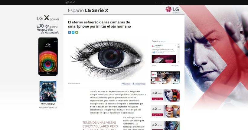 Campaña LG Serie X 1