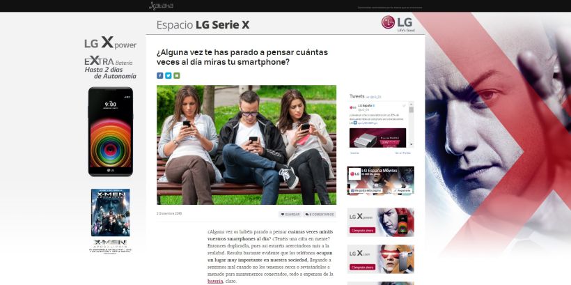 Campaña LG Serie X 2
