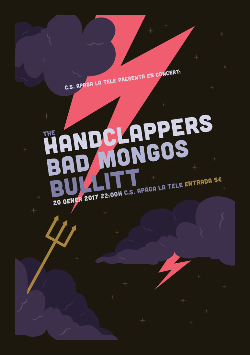 The Handclappers + Bad Mongos + Bullitt -1