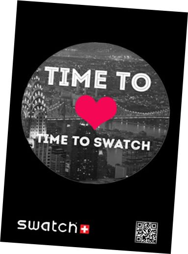 CAMPAÑA SWATCH. SLOGAN "TIME TO LOVE, TIME TO SWATCH" 1