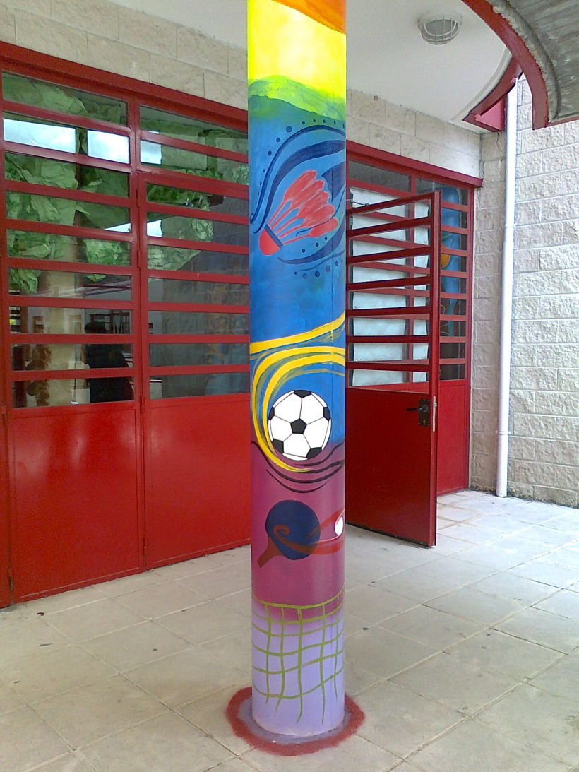 Pintura Mural en el colegio "Antonio Osuna"Tres Cantos 2011 23