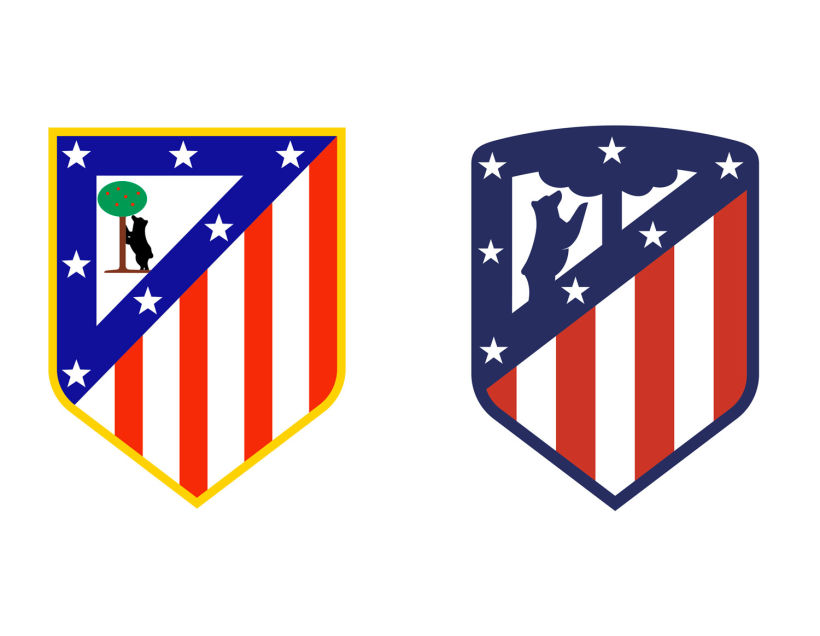 4 logotipos de fútbol antes y después de ser rediseñados 5
