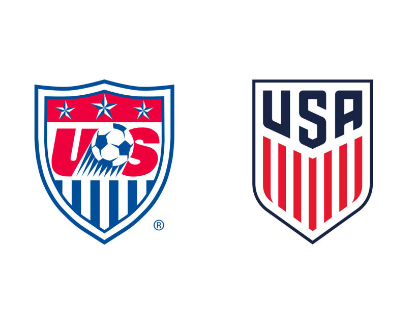 4 logotipos de fútbol antes y después de ser rediseñados 10