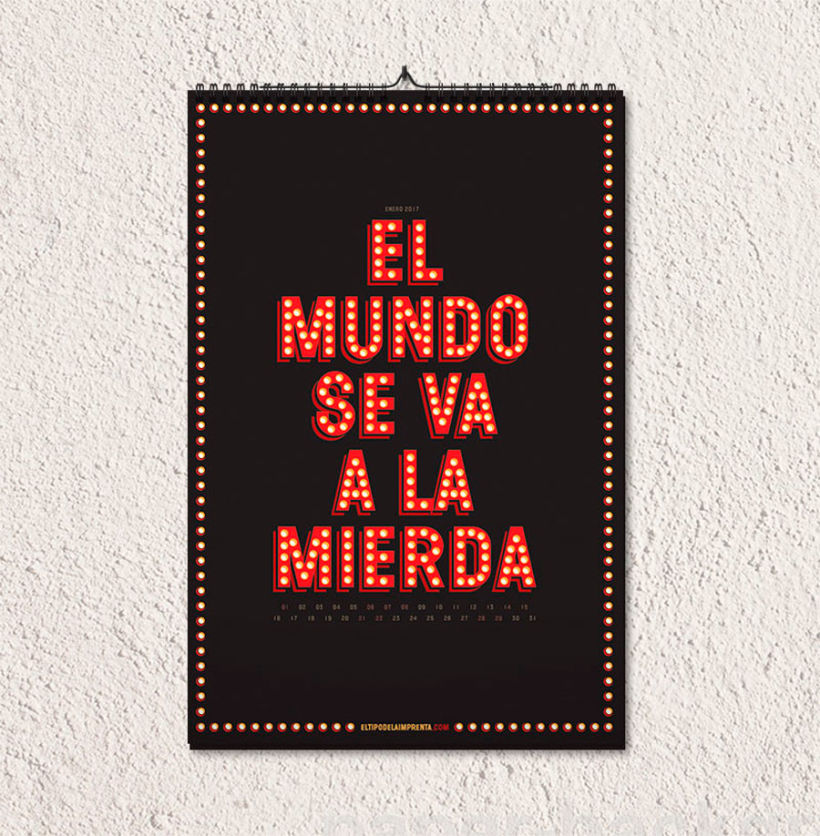 Calendario tipográfico made in Spain 1