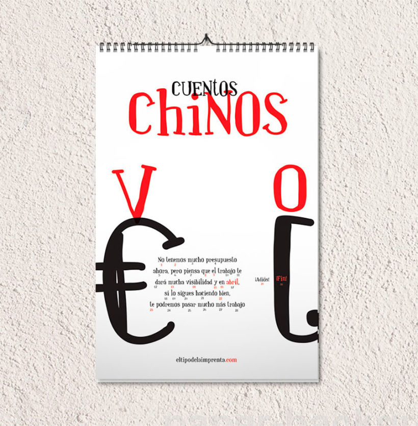 Calendario tipográfico made in Spain 6